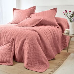 Blancheporte Prikrývka na posteľ, štýl boutis ružová pléd 150x150cm
