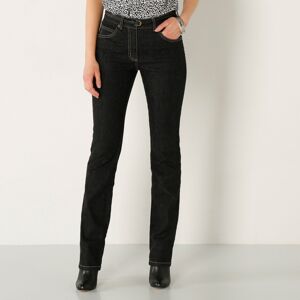 Blancheporte Rovné džínsy, vyššia postava čierna 50