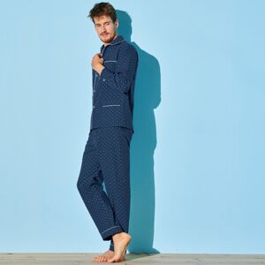 Blancheporte Klasické pyžamo s potlačou nám.modrá 107/116 (XL)