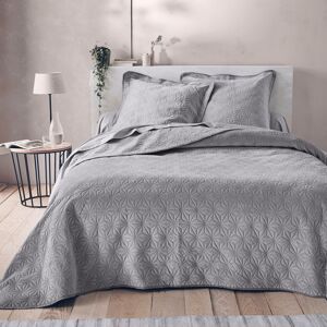 Blancheporte Prešívaná prikrývka na posteľ, zamatový vzhľad sivá 180x240cm