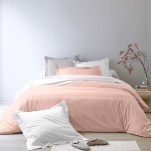 Blancheporte Jednofarebná posteľná bielizeň perkál, zn. Colombine ružová pudrová oblie.na vank.65x65cm,viazanie