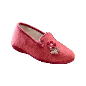 Blancheporte Domáce papuče s motívom kvetín malinová 41