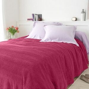 Blancheporte Jednofarebná taftová prikrývka na posteľ, kvalita štandard slivková 180x250cm