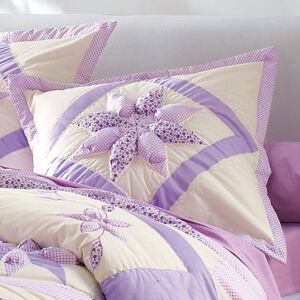 Blancheporte Prikrývka na posteľ patchwork lila obliečka na vankúš 65x65cm