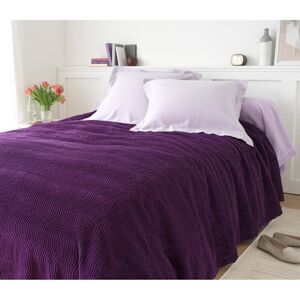 Blancheporte Jednofarebná taftová prikrývka na posteľ, kvalita štandard purpurová 180x250cm