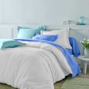 Blancheporte Jednofarebná posteľná súprava zn. Colombine z bavlny biela obliečka na prikrývku140x200cm