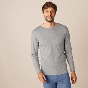 Blancheporte Spodné tričko s dlhými rukávmi z polyesteru, súprava 2 ks sivý melír 85/92 (M)