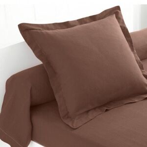 Blancheporte Jednofarebná posteľná bielizeň, flanel zn. Colombine čokoládová obliečka na vank. 63x63cm+ lem