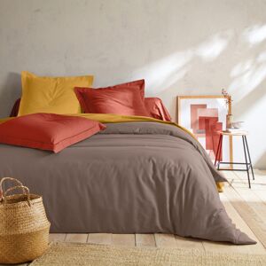 Blancheporte Jednofarebná posteľná súprava zn. Colombine z bavlny hnedosivá obliečka na vank. 63x63cm+lem