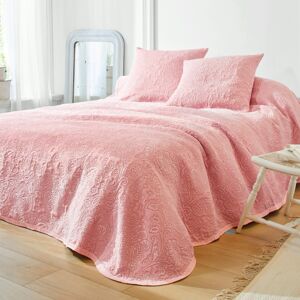 Blancheporte Prikrývka na posteľ Melisa ružové drevo prehoz 250x250 cm