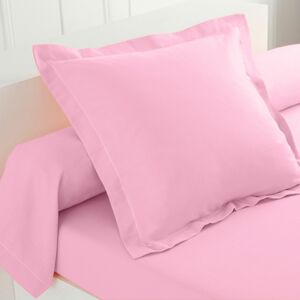 Blancheporte Jednofarebná flanelová posteľná bielizeň zn. Colombine ružová obliečka na vank. 63x63cm+ lem