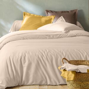 Blancheporte Jednofarebná posteľná súprava zn. Colombine z bavlny piesková napínacia plachta 180x200cm