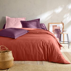Blancheporte Jednofarebná posteľná súprava zn. Colombine z bavlny terakota obliečka na prikrývku140x200cm