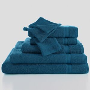 Blancheporte Kolekcia kúpeľňového froté zn. Colombine, štandardná 420 g/m2 pávia modrá uterák 50x100cm+žinka