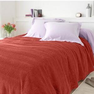 Blancheporte Jednofarebná taftová prikrývka na posteľ, kvalita štandard terakota 160x230cm
