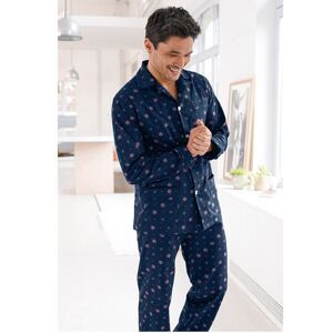 Blancheporte Klasické pánske pyžamo s potlačou nám.modrá 107/116 (XL)