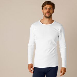 Blancheporte Súprava 2 spodných tričiek s dlhými rukávmi biela 85/92 (M)
