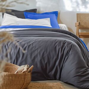 Blancheporte Jednofarebná posteľná súprava zn. Colombine z bavlny uhľová napínacia plachta 160x200cm