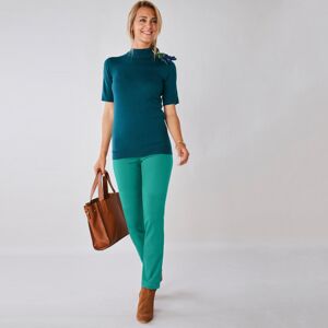 Blancheporte Tvarujúce nohavice, efekt plochého bruška smaragdová 46