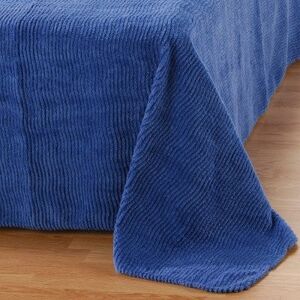 Blancheporte Jednofarebná taftová prikrývka na posteľ, kvalita štandard modrá pacifik 100x150cm