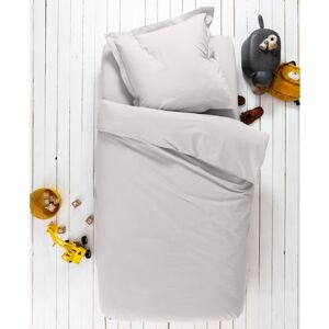 Blancheporte Detské jednofarebná posteľná bielizeň, bio bavlna sivá obliečka na prikrývku140x200cm