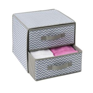 Blancheporte Box s dvoma zásuvkami sivá 30 x 30 x 27,5 cm