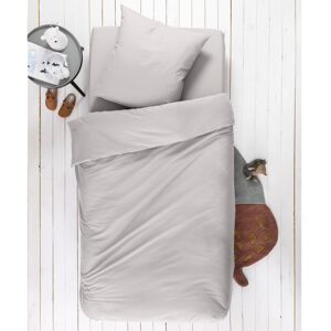 Blancheporte Detské jednofarebná posteľná bielizeň, polycoton perlovosivá napínacia plachta 90x190cm