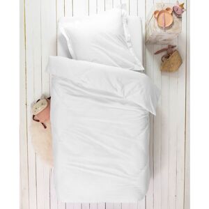 Blancheporte Detské jednofarebná posteľná bielizeň, bio bavlna biela napínacia plachta 90x190cm