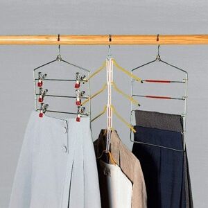 Blancheporte Vešiaky na úsporu miesta ramínka sukňa+nohavice+košeľa