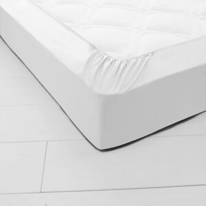 Blancheporte Jednofarebná napínacia posteľná plachta s hĺbkou rohov 40 cm biela napínacia plachta 160x200cm