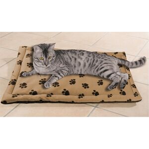 Blancheporte Obdĺžniková polstrovaná podložka pre psa alebo mačku béžová 90x60 cm