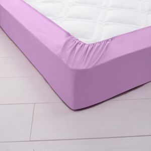Blancheporte Jednofarebná napínacia posteľná plachta, džersej, hĺbka rohov 40 cm levanduľová 90x190cm