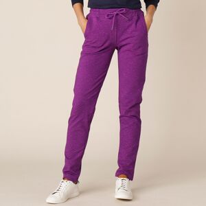 Blancheporte Meltonové nohavice s potlačou purpurová 50