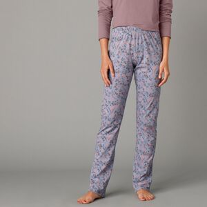 Blancheporte Pyžamové nohavice s potlačou kvetín modrá 50