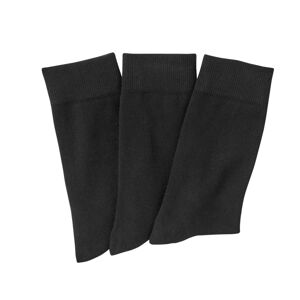 Blancheporte Klasické ponožky, 3 páry čierna 47/50