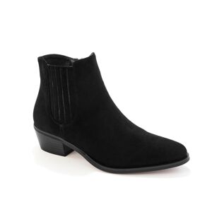 Blancheporte Vysoké topánky na podpätku, western štýl, čierne čierna 41