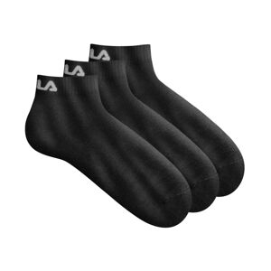 Blancheporte Súprava 3 párov krátkych ponožiek "Training" čierna 43/46