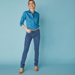 Blancheporte Strečové džínsy, vysoká postava modrá 50