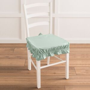 Blancheporte Jednofarebný poťah na stoličku z plátna bachette zelenkastá 40x40cm