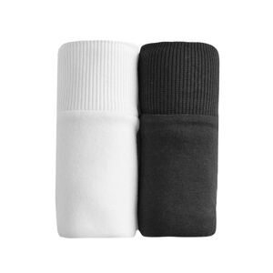 Blancheporte Súprava 2 midi nohavičiek z bavlny biela+čierna 42/44