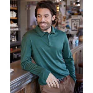 Blancheporte Polo tričko s dlhými rukávmi Courtelle zelená 107/116 (XL)