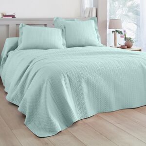 Blancheporte Prešívaná prikrývka na posteľ s geometrickým vzorom zelenkastá obliečka na vank. 65x65cm+lem