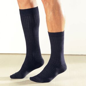 Blancheporte Vlnené ponožky Termoperle, súprava 2 páry čierna 42/44