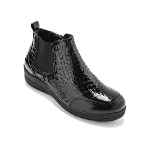 Blancheporte Vysoké topánky z lakovanej kože, čierne čierna 40