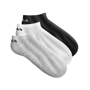 Blancheporte Súprava 3 párov diskrétnych ponožiek sivá+biela+čierna 35/38