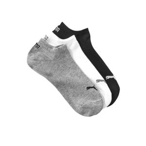 Blancheporte Krátke ponožky Sneaker Puma, súprava 3 páry (sivé, biele, čierne) sivá+čierna+biela 47/49
