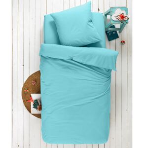 Blancheporte Detská jednofarebná posteľná bielizeň, bavlna blankytná modrá napínacia plachta 90x190cm