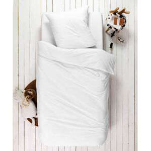 Blancheporte Detská jednofarebná posteľná bielizeň, bavlna biela napínacia plachta 90x190cm