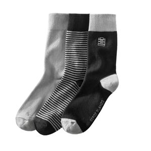 Blancheporte Sada 3 párov ponožiek čierna 39/42