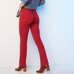 Blancheporte Rovné nohavice s pružným pásom čerešňová 40